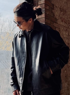 25AW秋冬LEAHER ZIP Jacket A2改良真皮皮衣 5.0 Gnomeslab联名