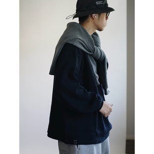 重磅460g华夫格纯色圆领套头长袖 22SS 日系复古国潮 lab Gnomes