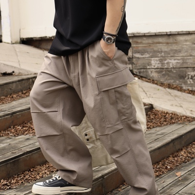 Gnomes lab 25SS【禅意系列】新型纤维中空纱工装坐禅裤