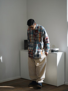 boy通勤长裤 Gnomes 细坑条灯芯绒廓形City 21AW 复古国潮 lab