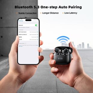 强悍 ENC外贸库存TWS真无线蓝牙耳机 40db双主动降噪亚马逊ANC