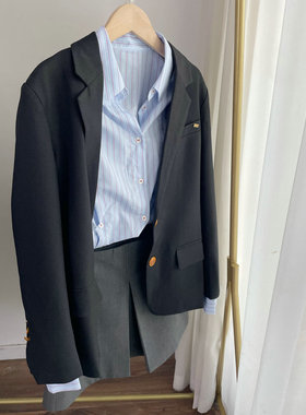 L96216韩系简约风通勤系列西装 外套女2025春