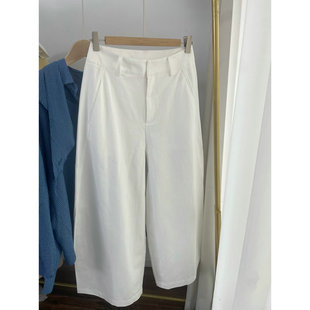 子 新款 阔腿裤 子春夏女装 薄裤 G256054白裤
