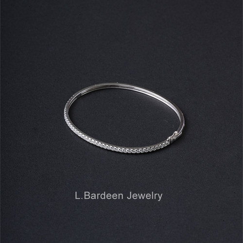 L.Bardeen高级10K金钻石手镯女