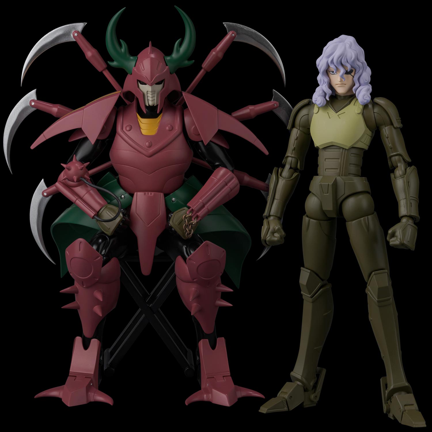 定金 千值练 超弹可动 铠传 魔神坛斗士四魔将 幻魔将螺咒罗 日版