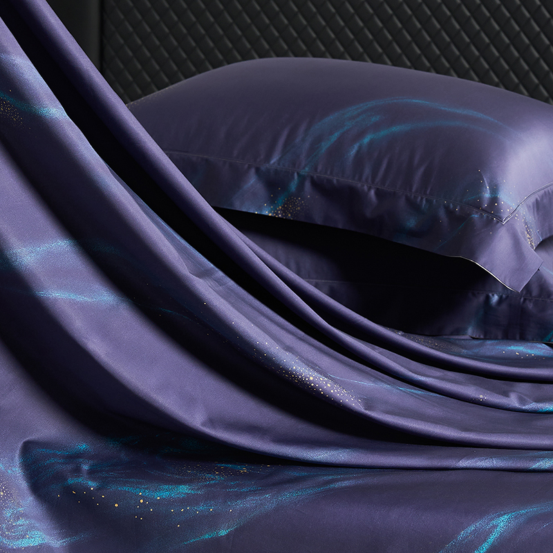 四件套高端匹马棉数码印花轻奢