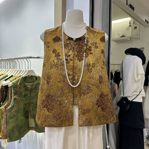 高级感爆款国风马甲女2026春季新款洋气高端新中式马夹上衣女