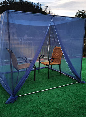 户外蚊帐 花园帐篷 儿童乐园围栏网 不锈干支架蚊帐 凉亭专款