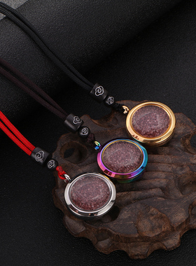 情侣挂件透明空心宝瓶民族风朱砂