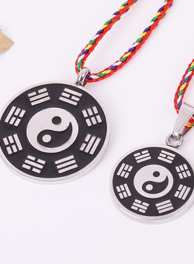 复古项链钛钢情侣保平安