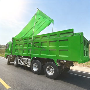 自卸车篷布帆布防风黑网加厚轮胎货车渣土电动环保自动卷网布甩杆