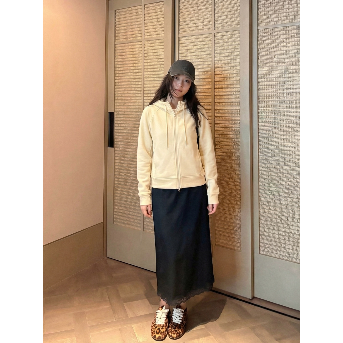COCO ZONE 刘一一“柔软的壳”26早秋新款全棉针织开衫黄色外套女