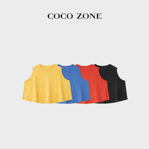 COCOZONE刘一一无袖毛织上衣