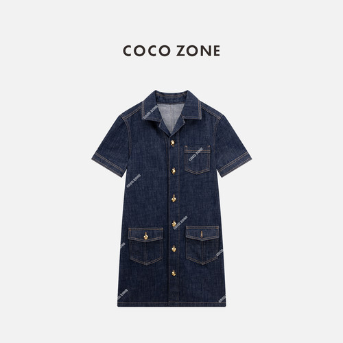 COCOZONE刘一一直筒连衣裙