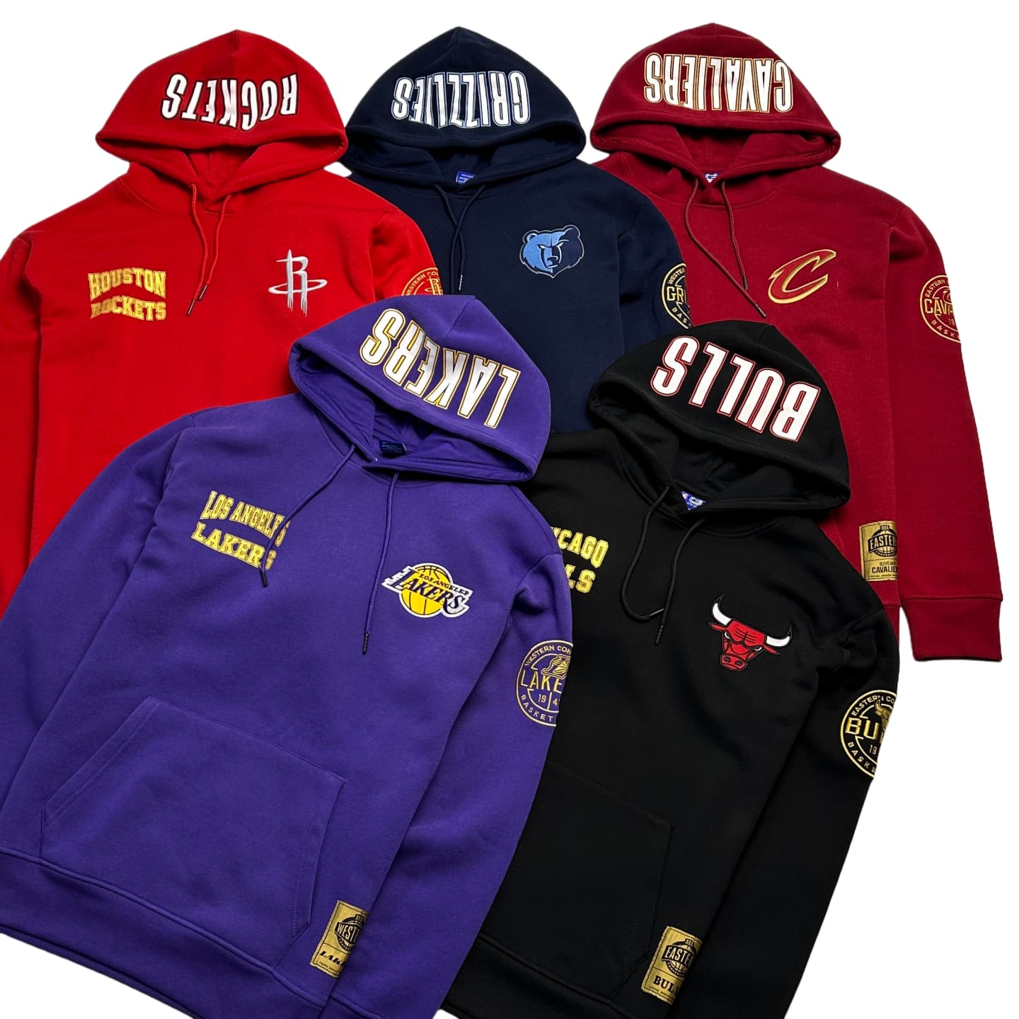 原单UG美国篮球男士连帽加绒卫衣 刺绣+烫金印花队标超级大码上衣