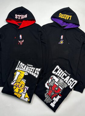 FEX版男士篮球印花宽松卫衣