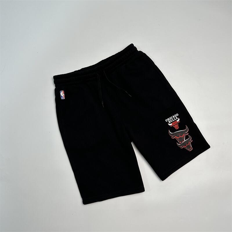 美国篮球五分裤加绒直筒休闲印花