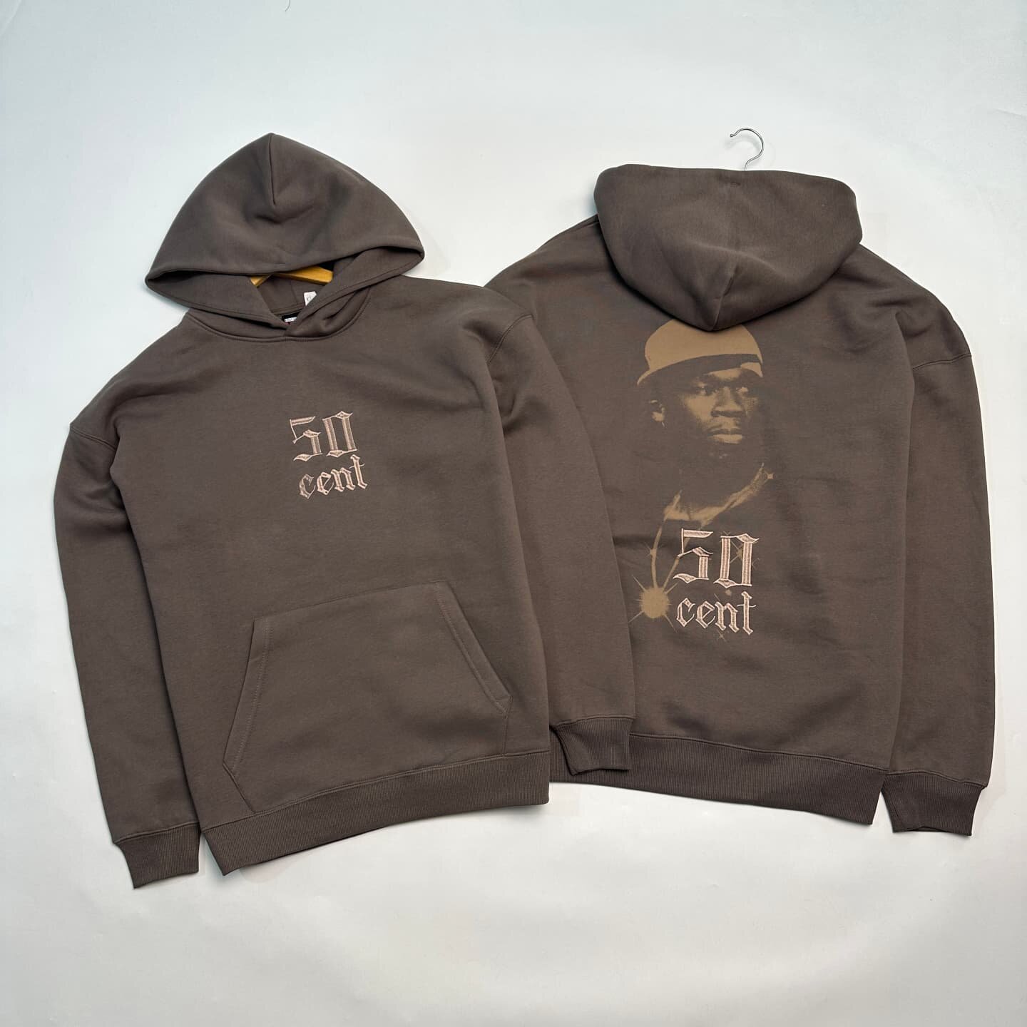 男士美式潮牌连帽加绒宽松卫衣