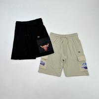 硬货 23年最新款NE联名美国篮球毛圈多袋五分裤夏季刺绣ins工装裤