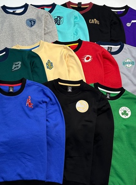 福利款 原单S标版MLS男士圆领加绒卫衣 宽松大板版型热压队标上衣