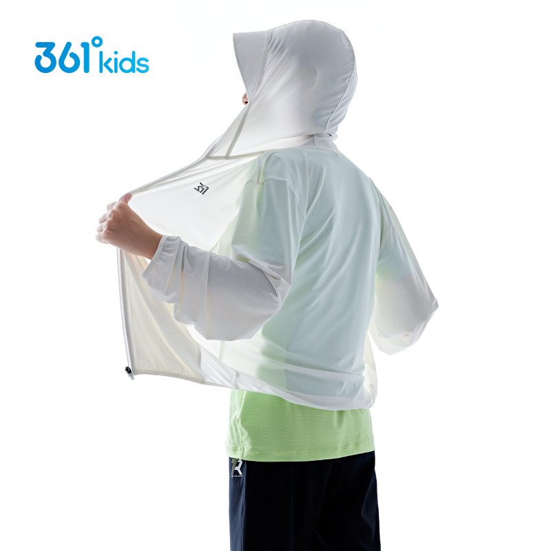 361童装男童女童连帽针织薄外套透气夏季新款中大童防晒上衣外套