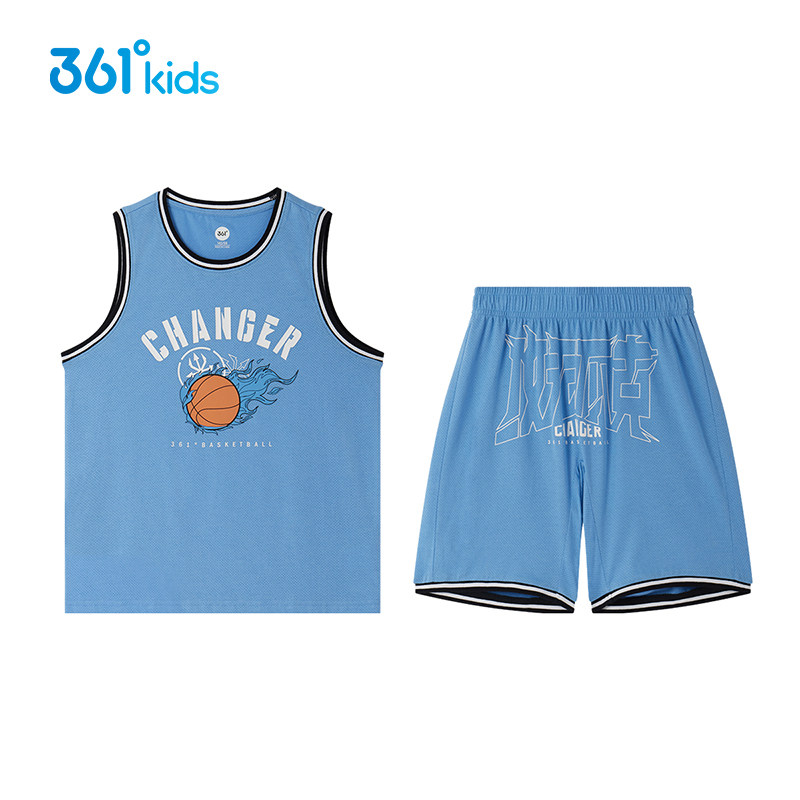 361童装男童篮球套装速干夏季官方新款背心短裤中大童运动透气装