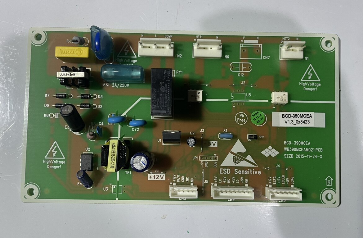 万宝冰箱电脑板 BCD-390MCEA WB390MCEAM020.PCB电源控制主板