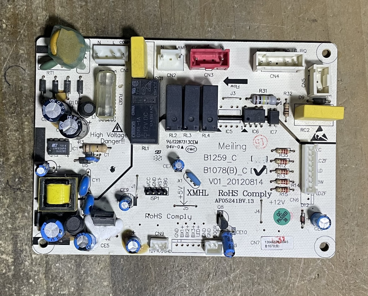 美菱冰箱配件BCD450ZE9A450ZE9N电源板控制板主板电脑电路板B1078