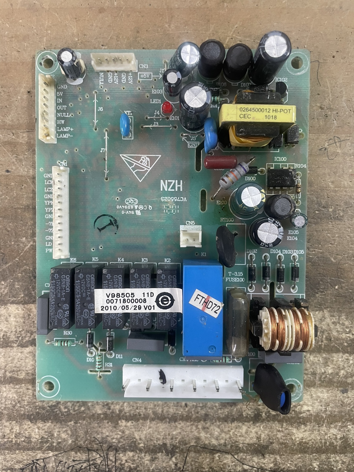 原装海尔冰箱 LC-136AB LC-165 166B电脑板0071800008 V98505 11