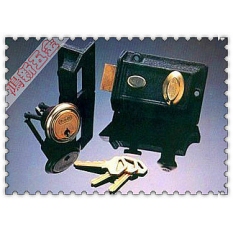 上海求精锁具 牛头牌二保险 老牌防盗门锁 老式弹子门锁480