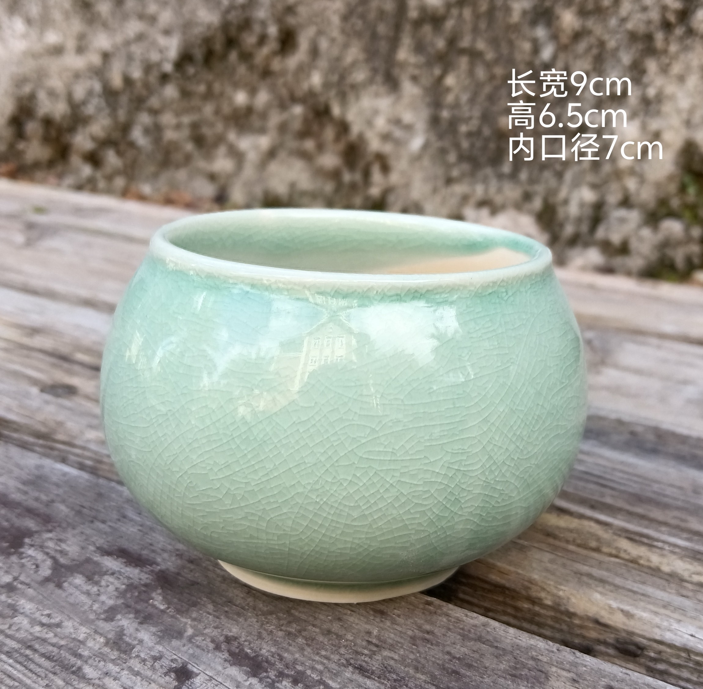 新款小清新冰裂釉窑变素烧透气桌面植物陶瓷绿植多肉花盆特价包邮