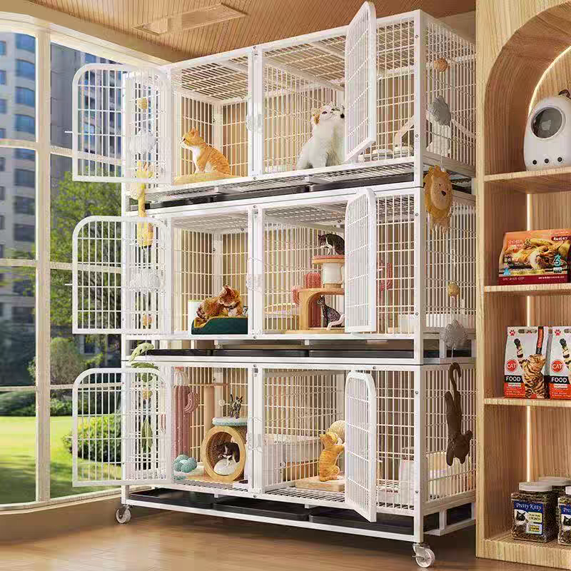 繁育猫笼子宠物店猫咪三层繁殖笼狗笼子寄养笼大型养殖笼双层鸽笼