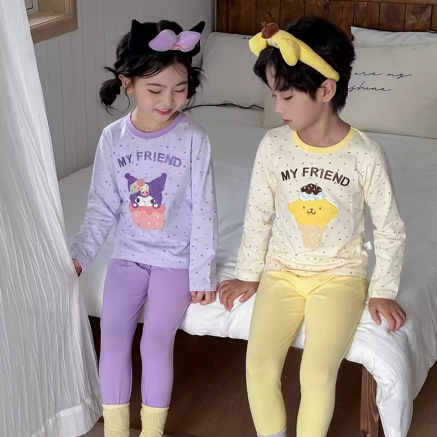 儿童睡衣男孩女孩2025新款家居服