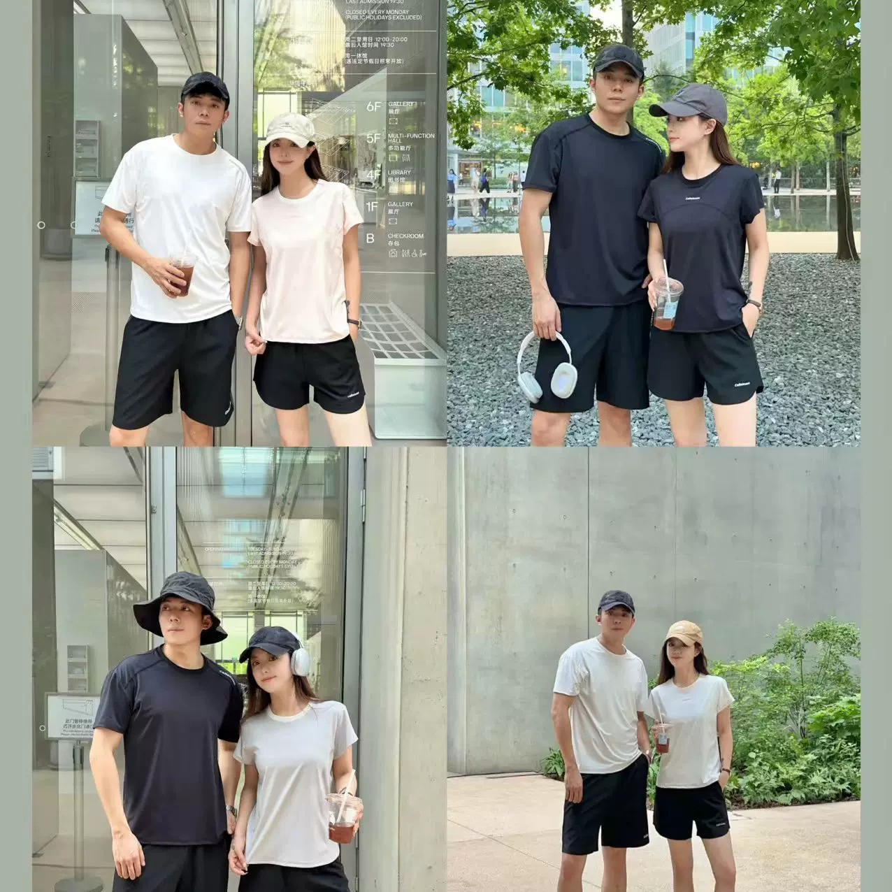 CAILEKUEN裸感情侣运动套装升级款4.0户外轻薄速干运动瑜伽服套装