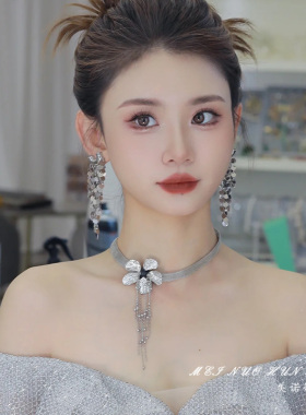 美诺婚饰韩式高级大气礼服项链