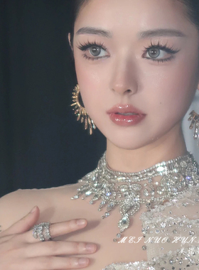 美诺婚饰高级轻奢太阳花耳环