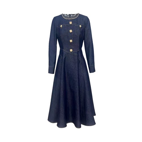 【晓雯粉丝专享&OCT五免一】 精致率性 凝练风姿 NQ6002连衣裙