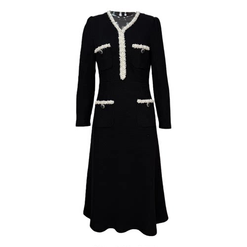 【晓雯粉丝专享&OCT五免一】ND6002 绵羊毛品牌连衣裙