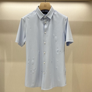 博斯绅威BOSSsunwen专柜正品 夏季 24新款 男装 142421234670 短袖 衬衫