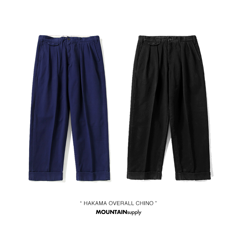 Mt.supply 长款宽松打褶九分裤男法式工装 BEAMS PLUS 阔腿余文乐|msdalam kategori Pakaian Lelaki, seluar santai - dari Buy2taobao.com untuk memberikan perkhidmatan ejen Taobao profesional membeli