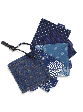 MOUNTsupply户外露营手工刺子蓝染剑道茶杯垫风绳隔热垫vsvm