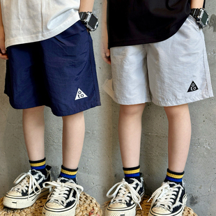 中大童轻薄速干透气宽松休闲运动裤 男女童25ss夏季 户外机能短裤