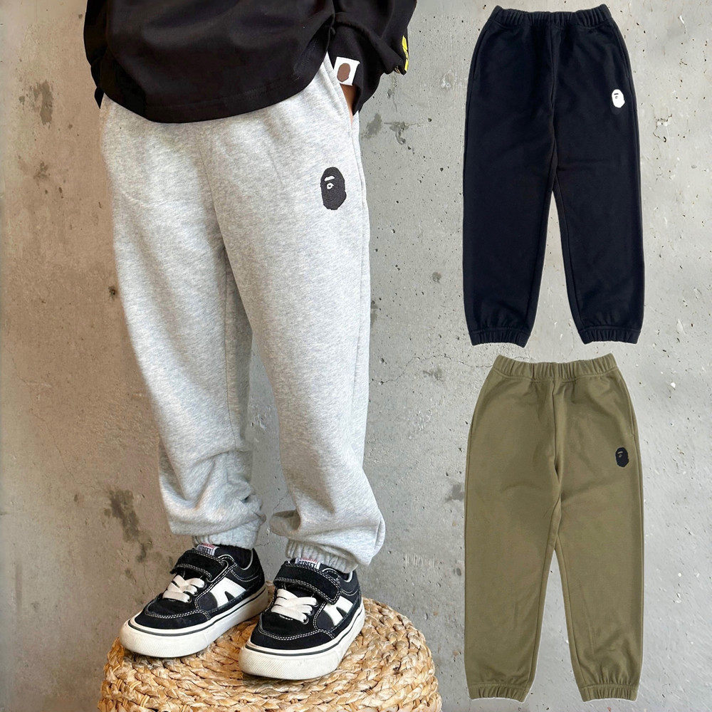 男童长裤子纯棉毛圈卫裤秋冬新品男女中大童日系潮款束口运动裤