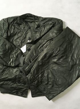正品防寒区棉衣裤绿棉袄男保暖