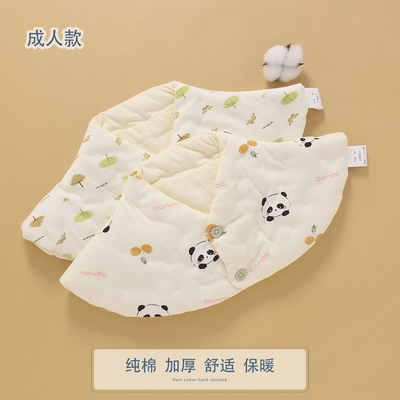 纯棉花手工护肩颈保暖防寒脖套居家保护脖子肩膀防受凉加厚护颈带