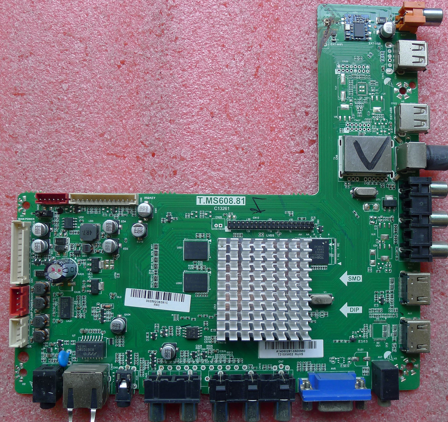 理想液晶电视机主板T.MS608.81