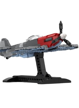 MOC-151692 二战Yak-3战斗飞机军事模型 小颗粒拼装积木玩具男