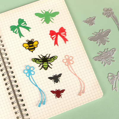 DUOFEN切割模板DIY刀模蝴蝶结小蜜蜂五瓣花流苏飘带2025新