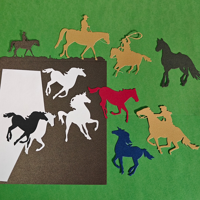 多纷手作刀模动物马草原骑士