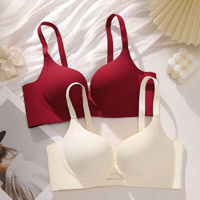 正版内衣女小胸聚拢显大收副乳爆薄款无钢圈防下垂文胸罩